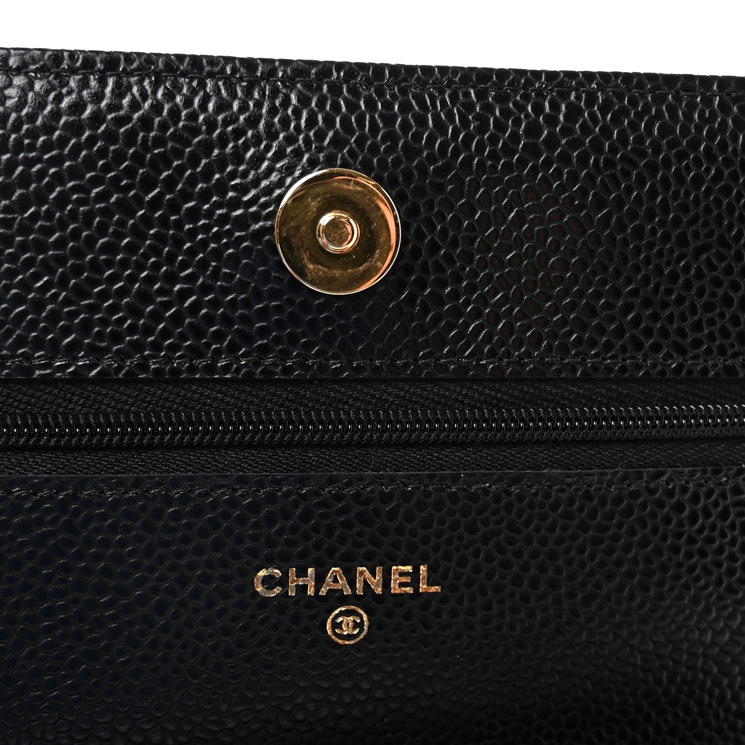 Chanel Caviar Quilted Wallet on Chain WOC Black 6 of 12