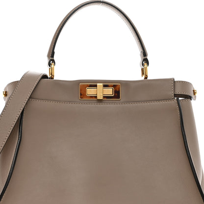 Fendi Vitello Seta Plexiglass Tortoise Medium Peekaboo Iconic Satchel Tortora 7 of 9