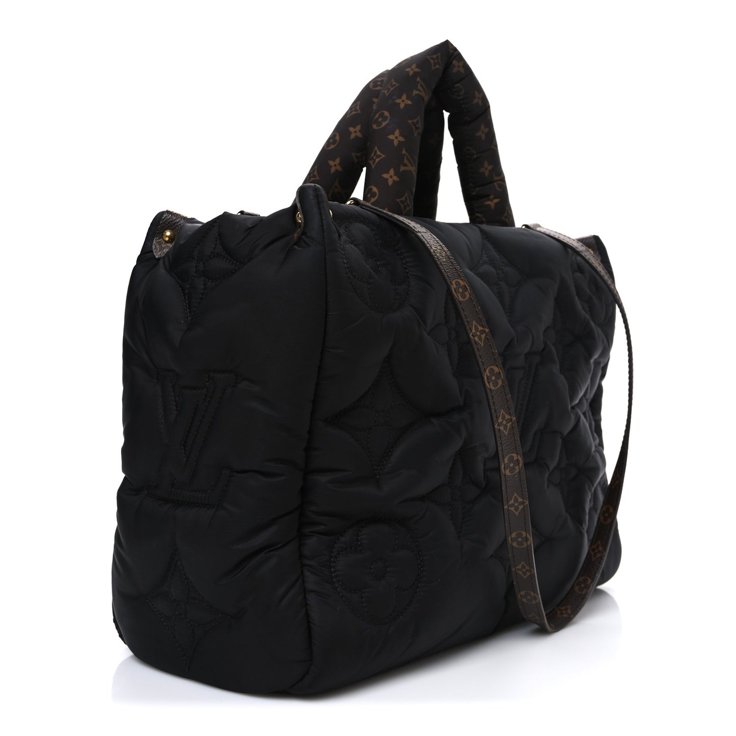 Econyl Monogram Pillow Giant Onthego MM Black