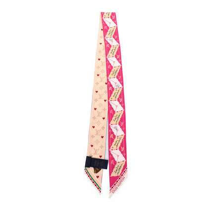 Louis Vuitton Silk Monogram LV Love Letters BB Bandeau Pink 2 of 3
