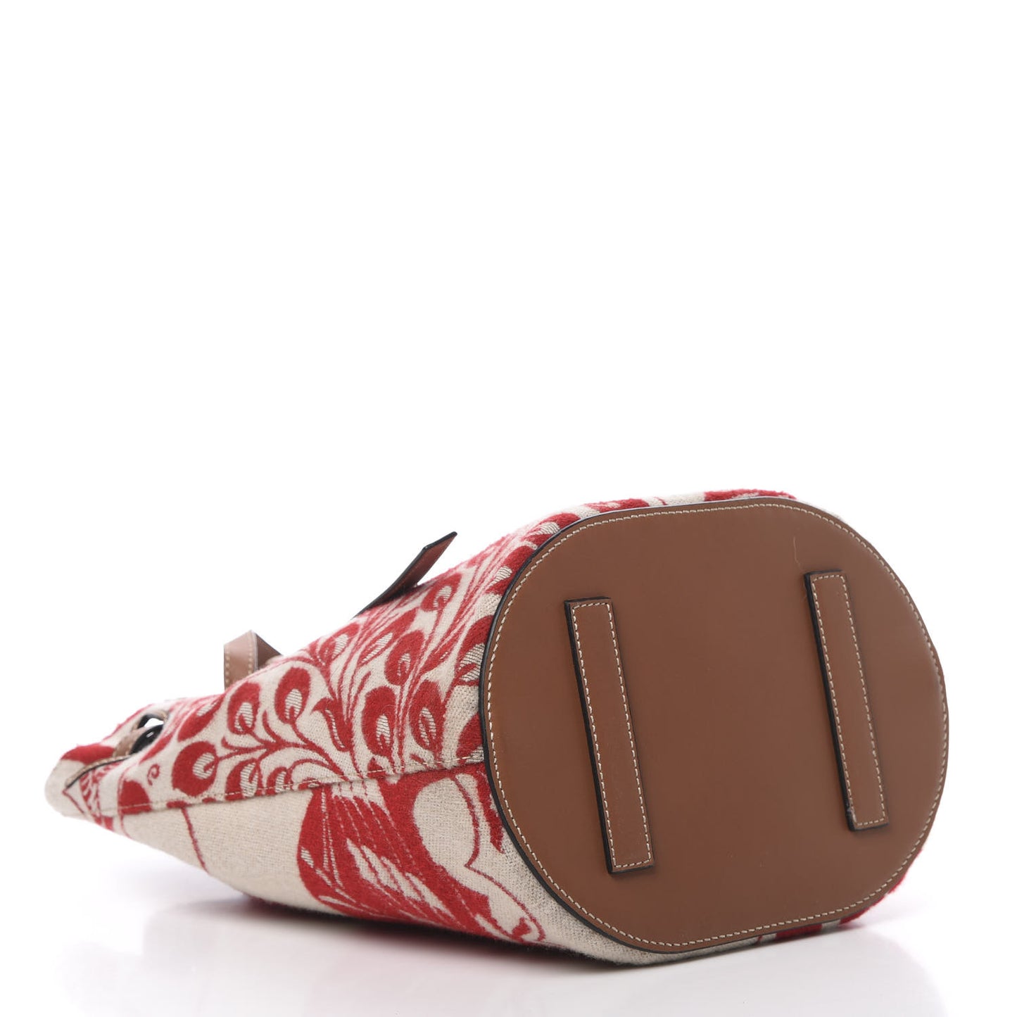 Canvas Calfskin Lazo Tiles Bucket Bag Multicolor
