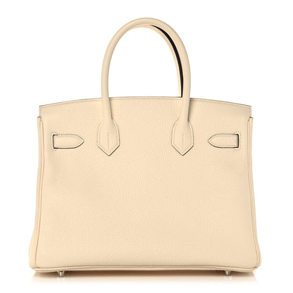 Hermes Taurillon Clemence Birkin 30 Nata 4 of 35