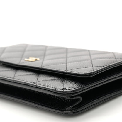 Chanel Caviar Quilted Wallet on Chain WOC Black 10 of 11