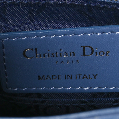 Christian Dior Lambskin Cannage Small My ABCDior Lady Dior Denim Blue 6 of 11
