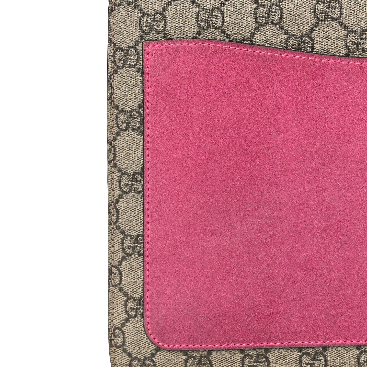 Gucci GG Supreme Monogram Suede Pierced Heart Embroidered Medium Dionysus Shoulder Bag Beige Ebony Pink Tropical Flower 14 of 14