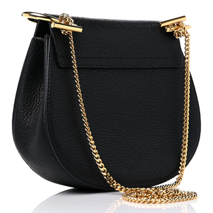 Chloe Grained Lambskin Mini Drew Shoulder Bag Black 3 of 8