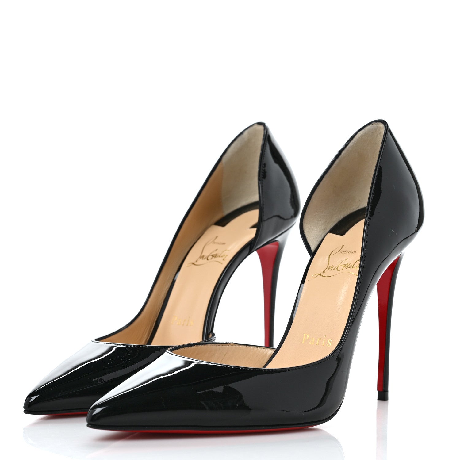 Christian Louboutin Patent Iriza 100 Pumps 38 Black 3 of 7