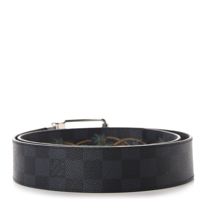 Louis Vuitton Damier Cobalt Jungle 40mm Reversible Belt 85 34 2 of 8