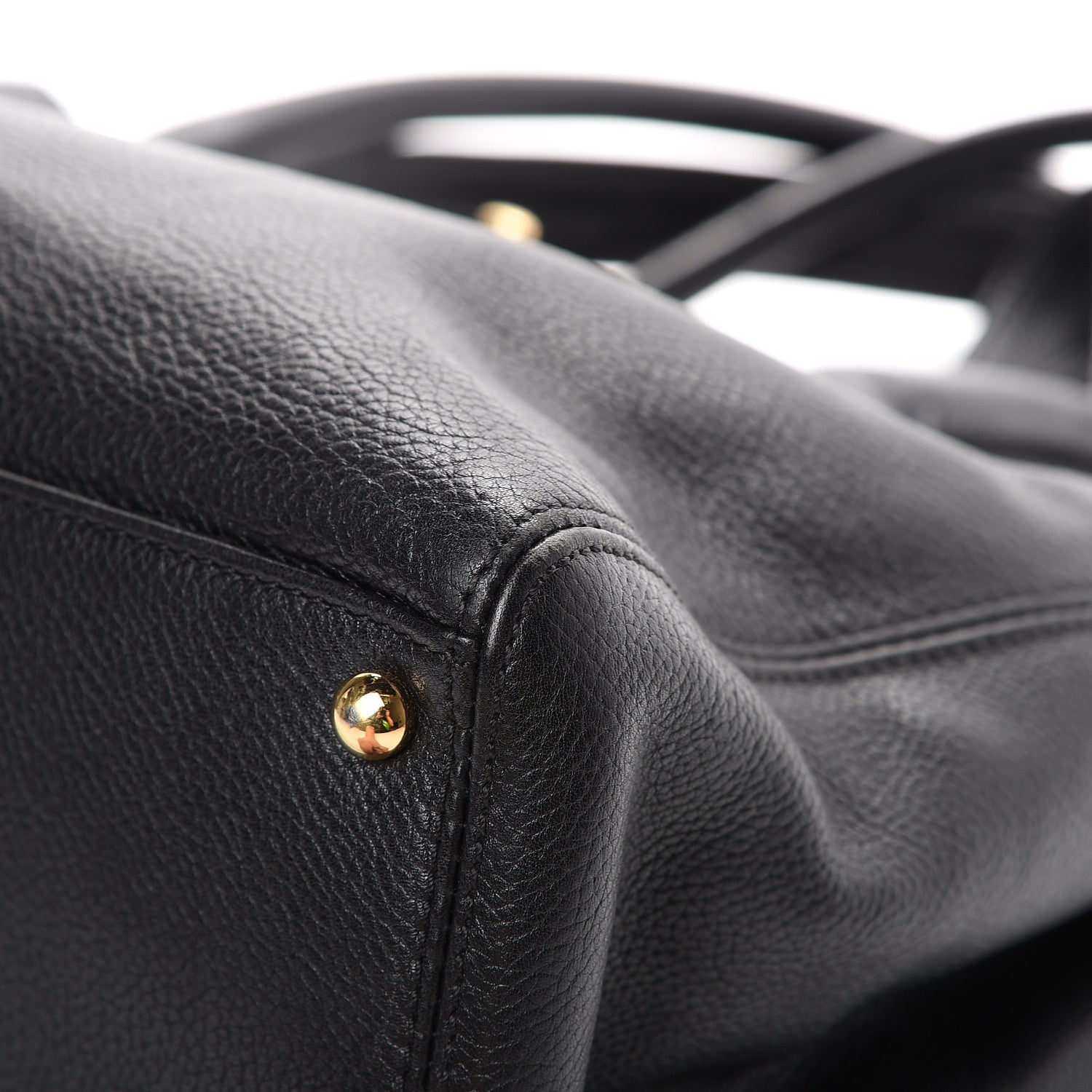 Chanel Calfskin Cerf Executive Shopper Tote Black 10 of 19