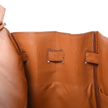Hermes Ostrich Birkin 35 Gold 20 of 38