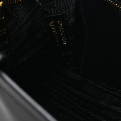 Prada Glace Calfskin Tote Black 7 of 10