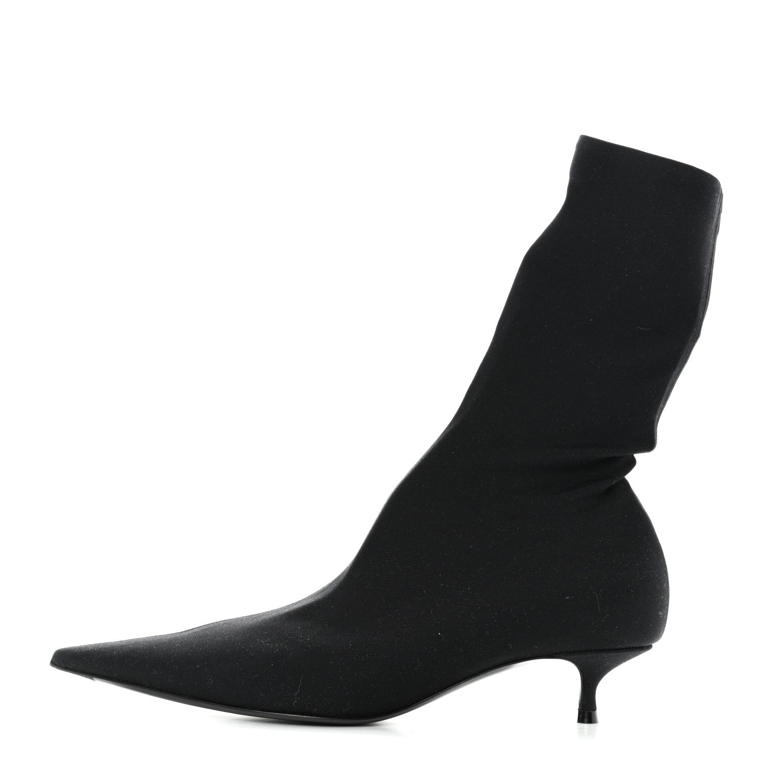 Balenciaga Jersey Crepe Extreme Pointed Toe Knife Booties 36 Black 2 of 5