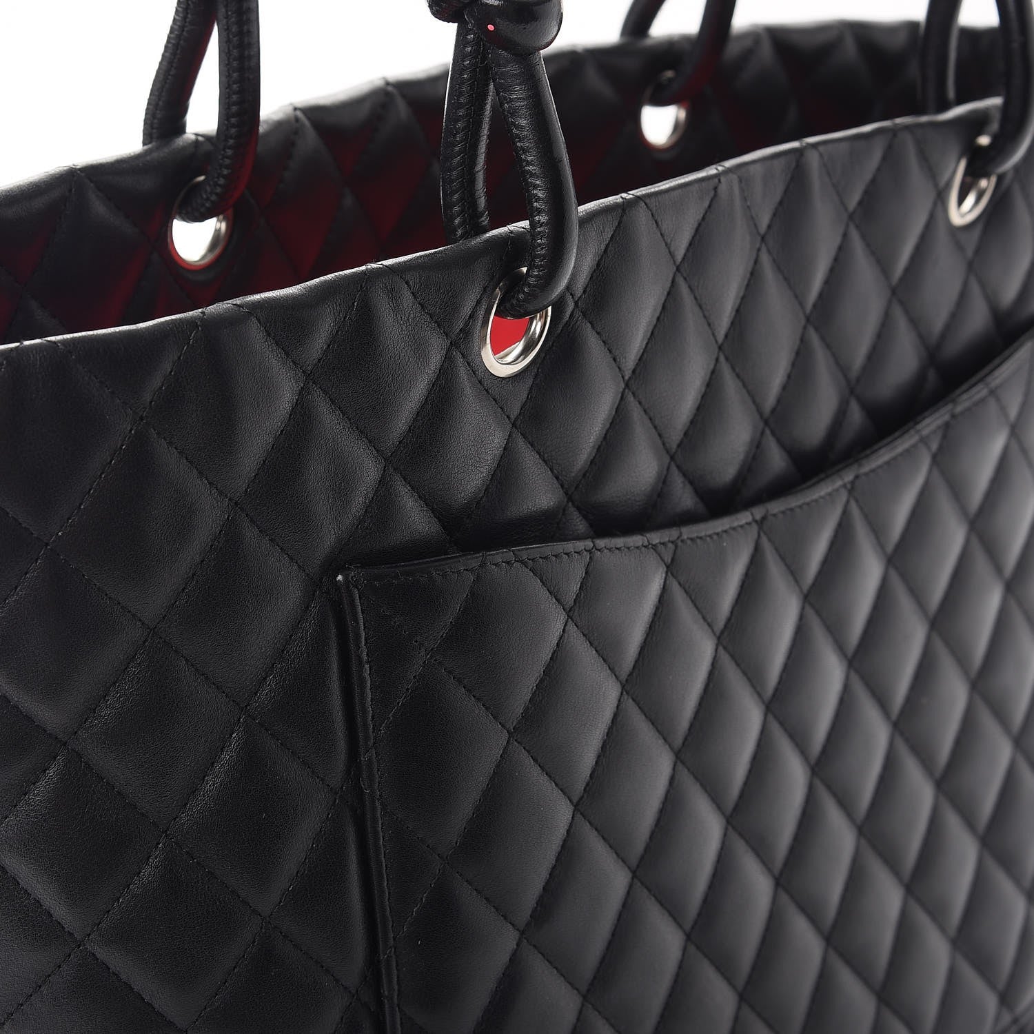 Chanel Calfskin Quilted Large Cambon Tote Black 12 of 12