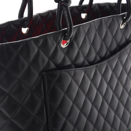 Chanel Calfskin Quilted Large Cambon Tote Black 12 of 12