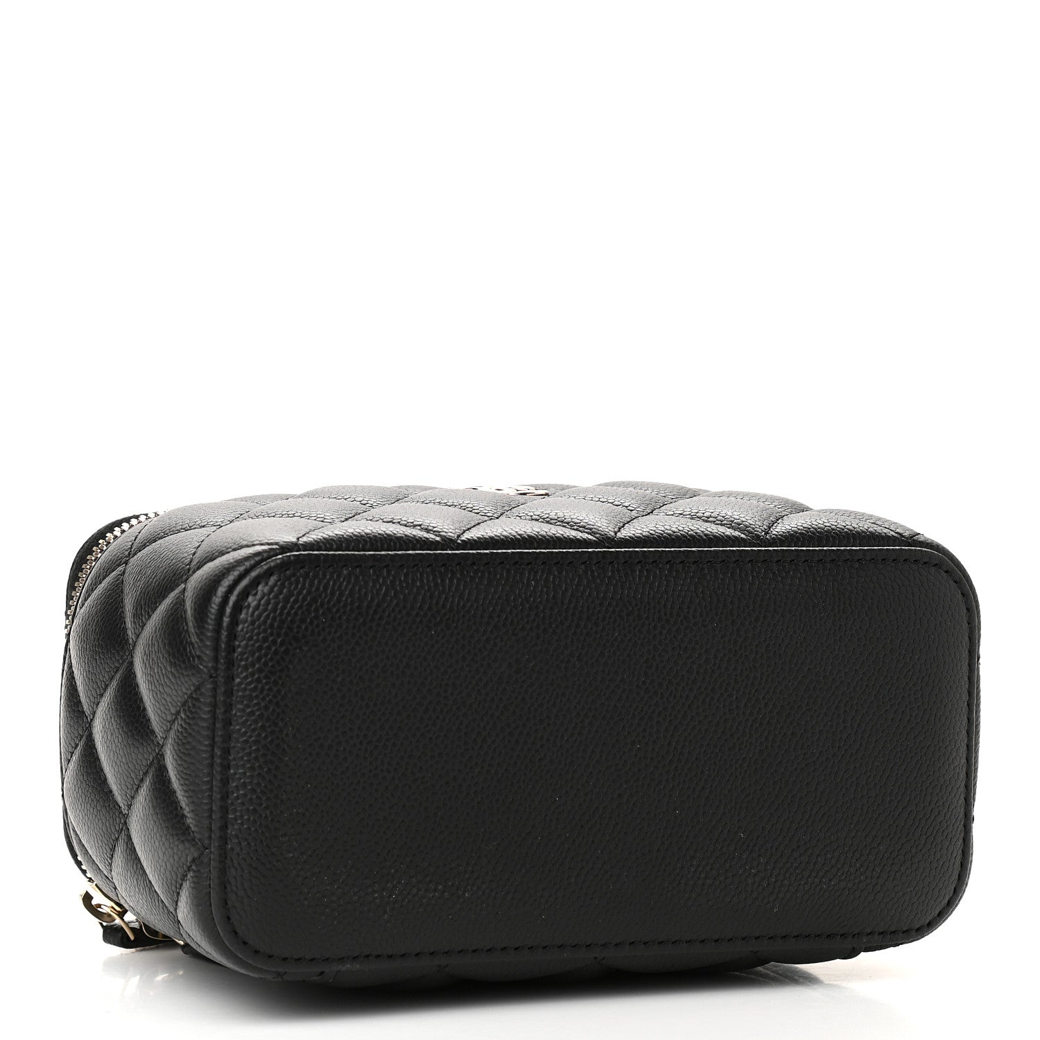Chanel Caviar Quilted Small Vanity Case With Chain Black 4 of 9