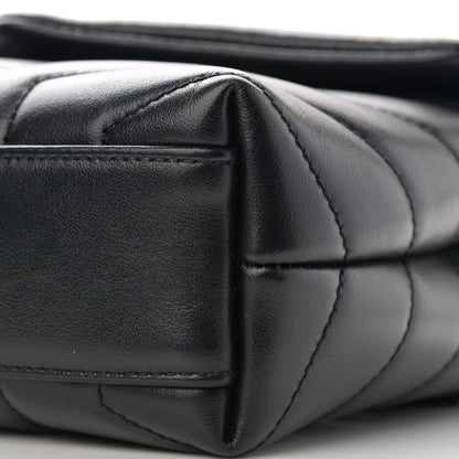Saint Laurent Calfskin Y Quilted Monogram Toy Loulou Crossbody Bag Black 11 of 12
