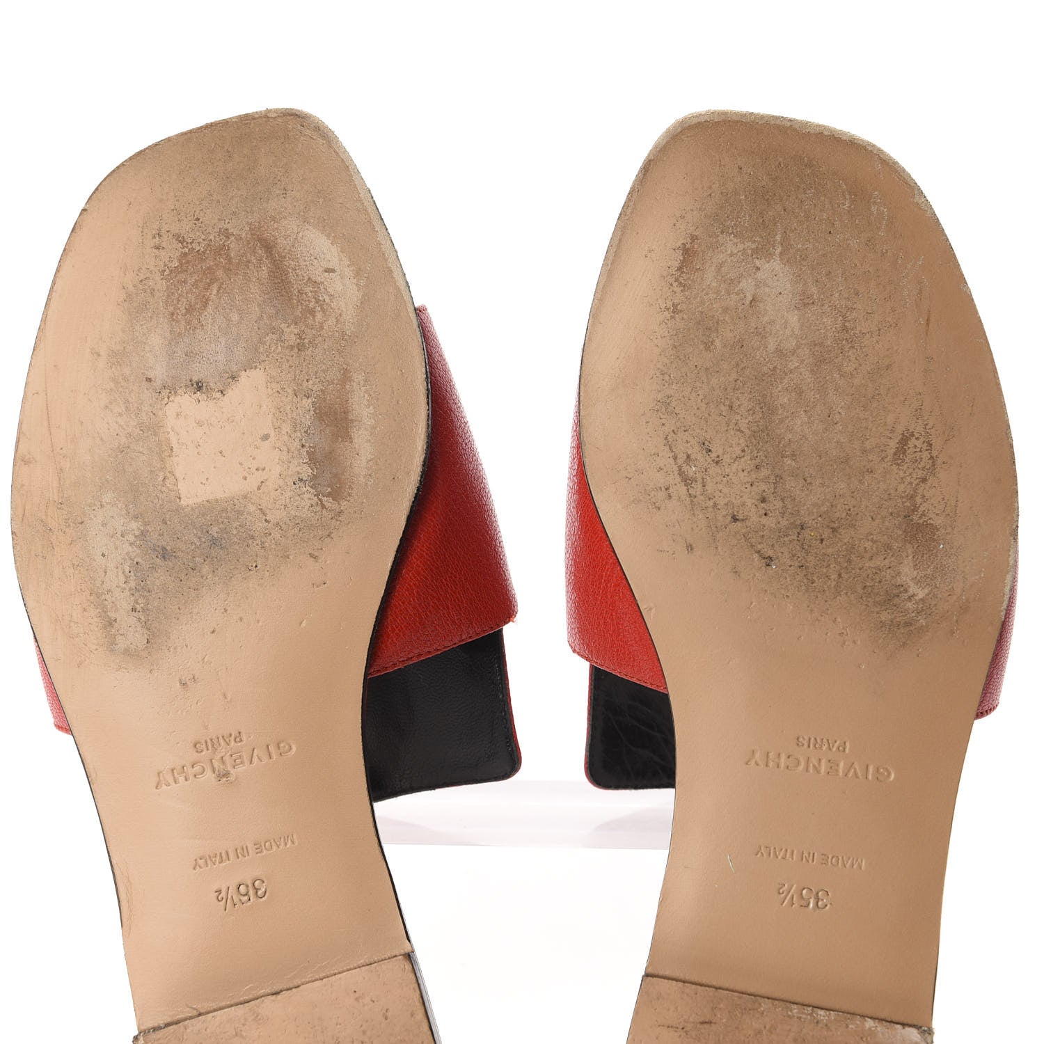 Givenchy Goatskin 4G Flat Sandals 35.5 Red 7 of 11
