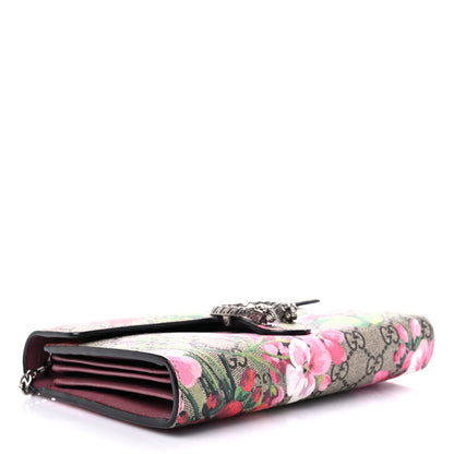 Gucci GG Supreme Monogram Blooms Mini Dionysus Chain Wallet Beige Multicolor Dry Rose 4 of 10
