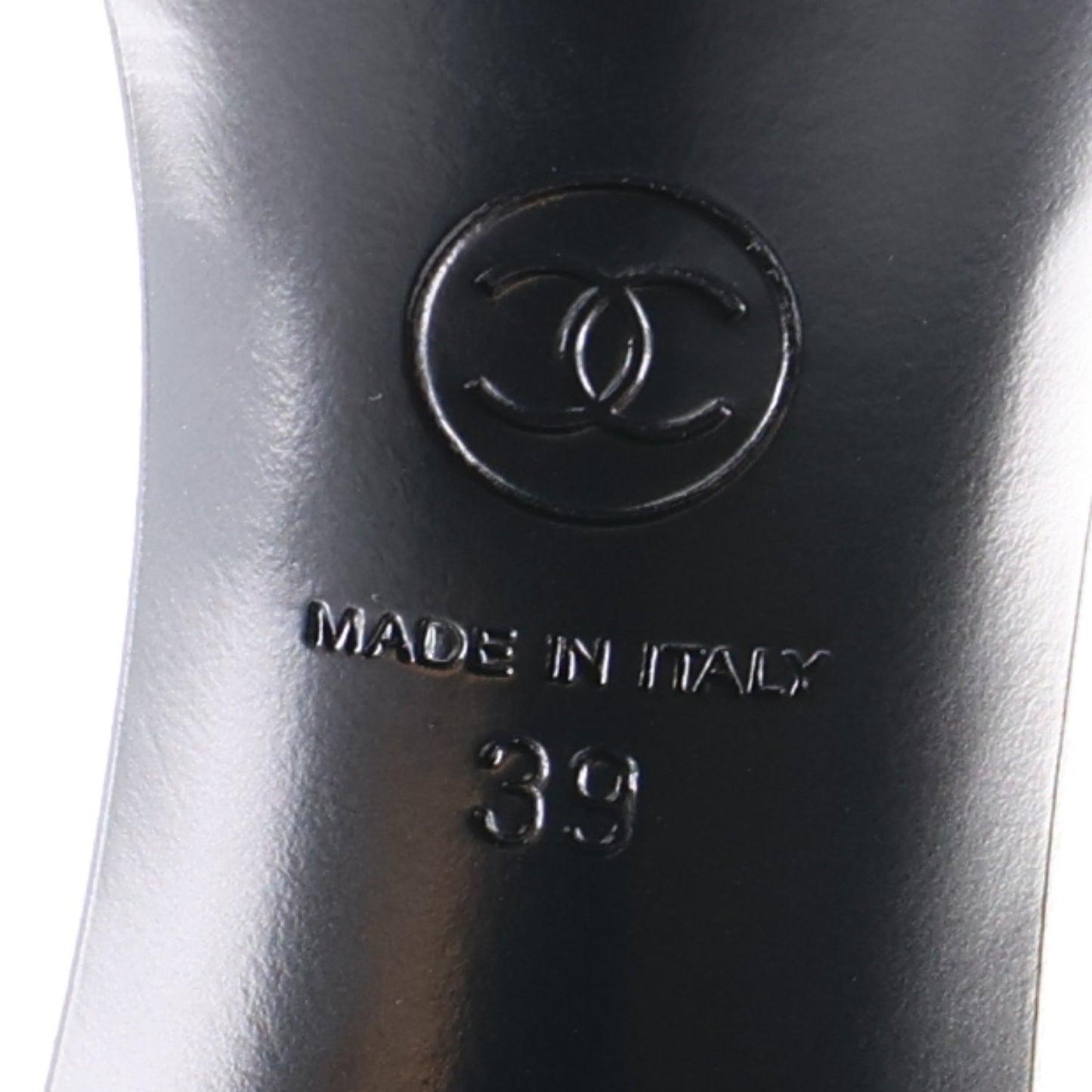 Lambskin Logo Platform Sandals 39 Black
