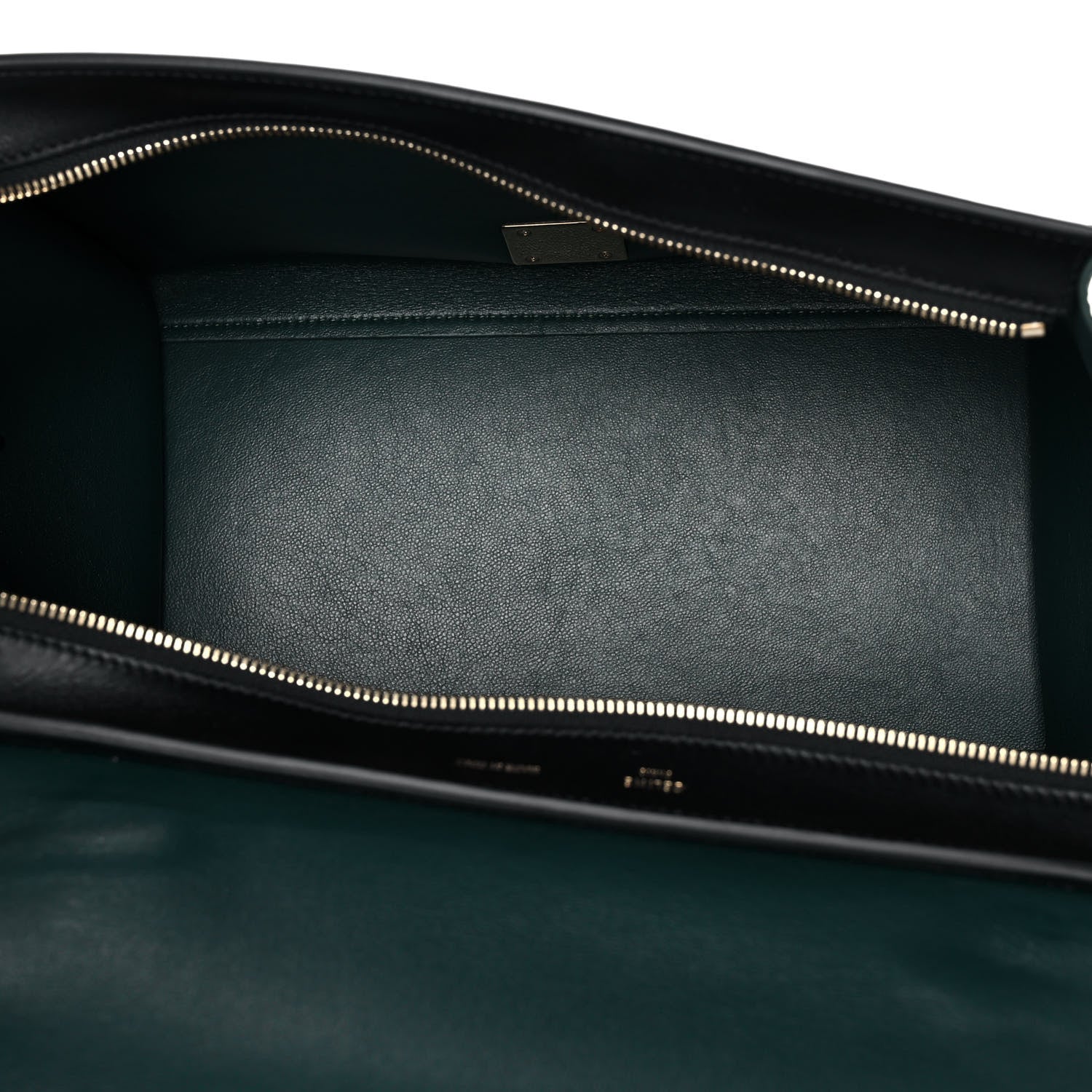Celine Smooth Calfskin Medium Trapeze Bottle Green 4 of 14