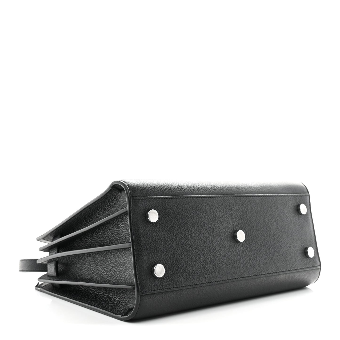 Grained Calfskin Baby Sac De Jour Black