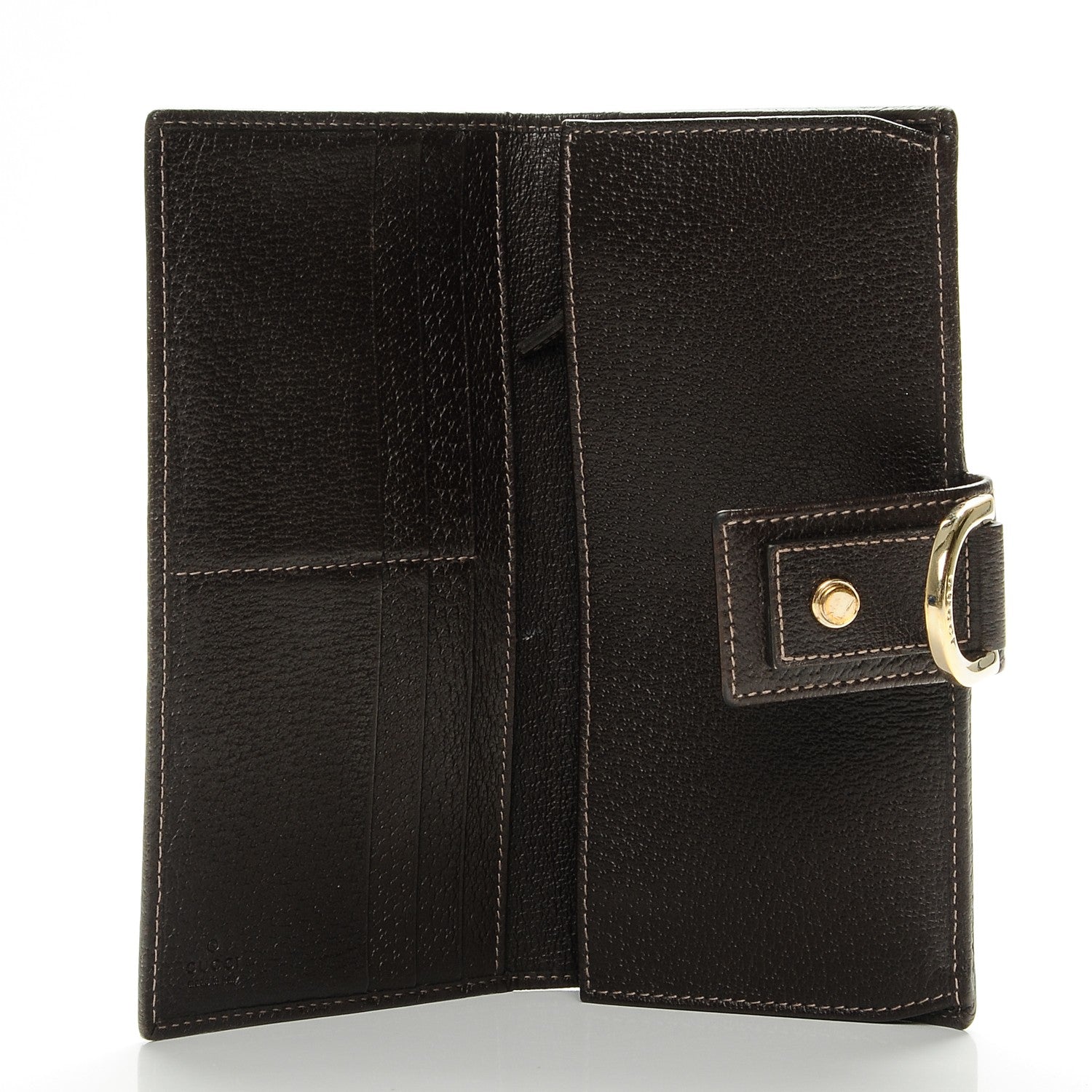 Gucci Monogram Abbey Continental Wallet Dark Brown 5 of 7