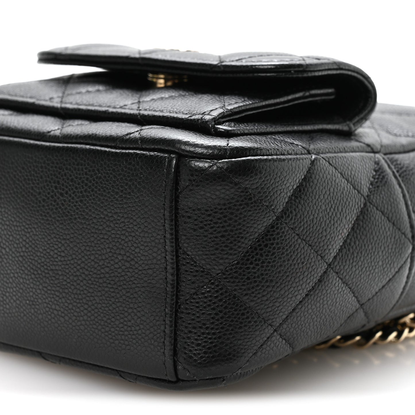 Caviar Quilted CC Mini Classic Backpack Black