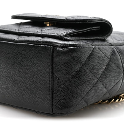 Chanel Caviar Quilted CC Mini Classic Backpack Black 10 of 10