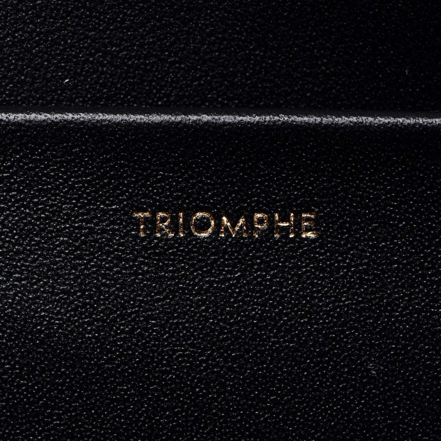 Shiny Calfskin Cuir Triomphe Chain Shoulder Bag Black