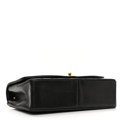 Chanel Lambskin Quilted Medium Single Flap Black 4 of 14