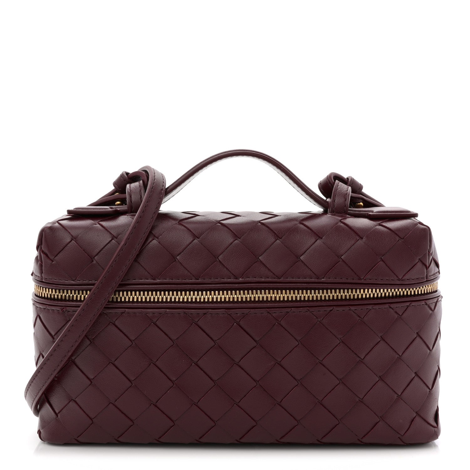 Bottega Veneta Nappa Intrecciato Bang Bang Vanity Case Barolo 1 of 10