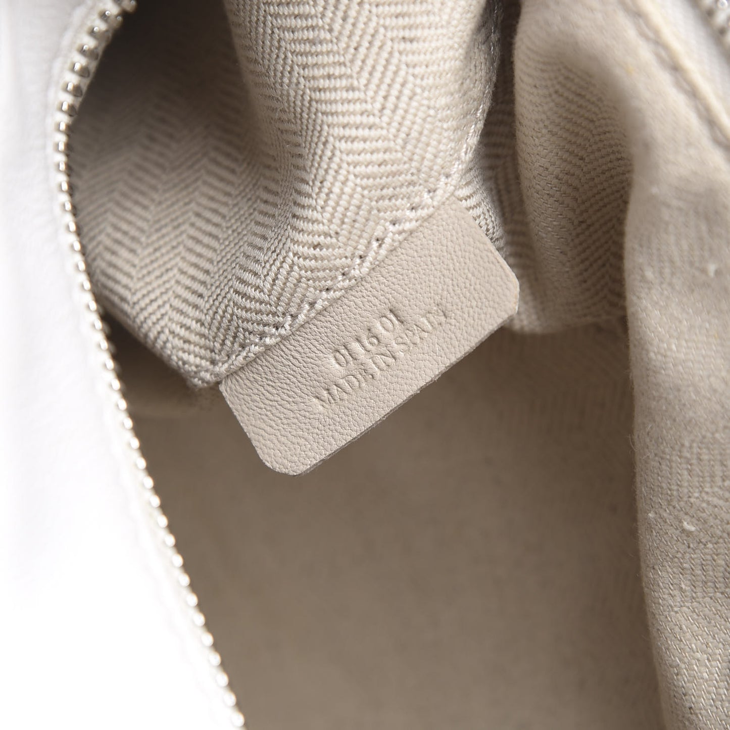 Calfskin Small Puzzle Bag White