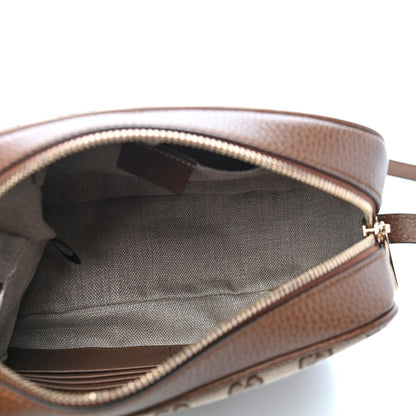 Gucci Monogram Mini Bree Messenger Bag Beige Tabacco 5 of 9