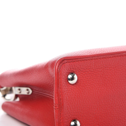 Louis Vuitton Taurillon Python Capucines PM Rubis 8 of 12