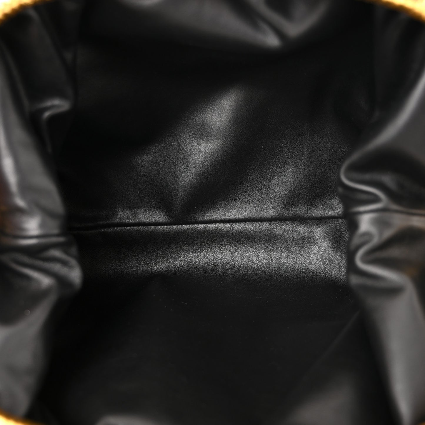 Metallic Bark Calfskin Embossed The Pouch Oversized Clutch Oro