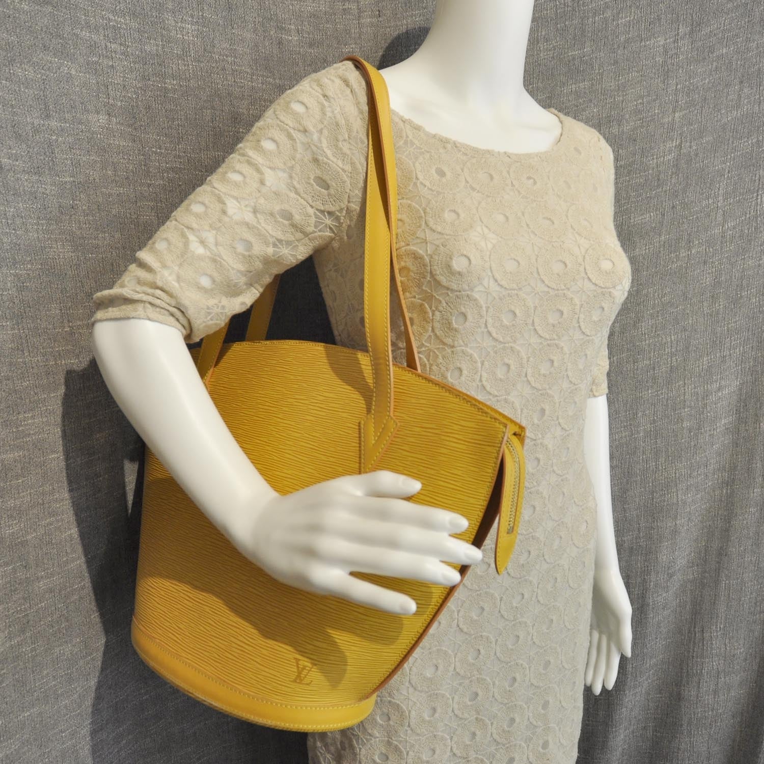 Louis Vuitton Epi Saint Jacques Long Straps Yellow 2 of 8