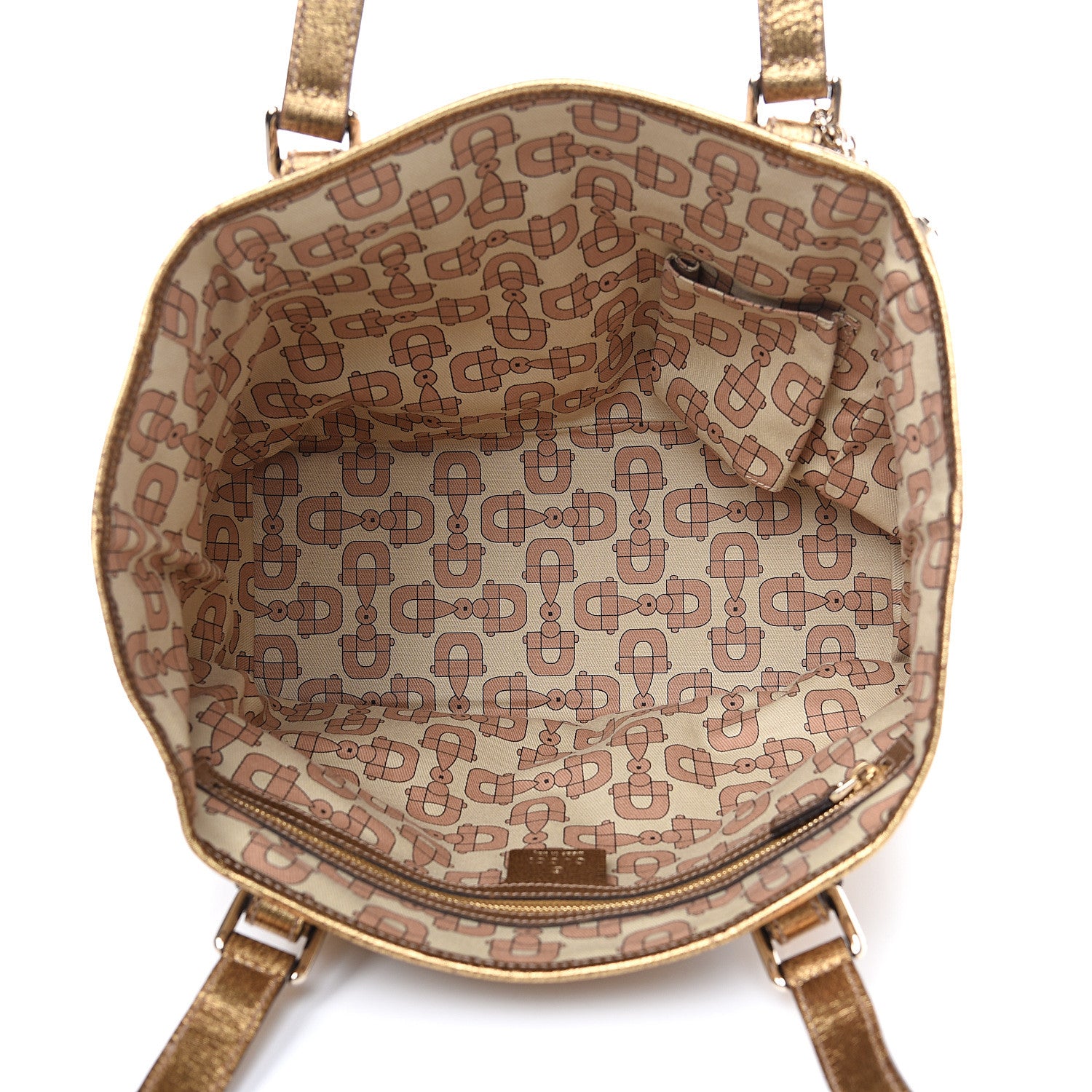 Gucci Monogram Medium Jolicoeur Tote Metallic 4 of 10