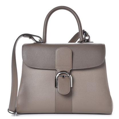 Delvaux Grained Calfskin MM Brillant Satchel Camaieux Tourterelle 1 of 8