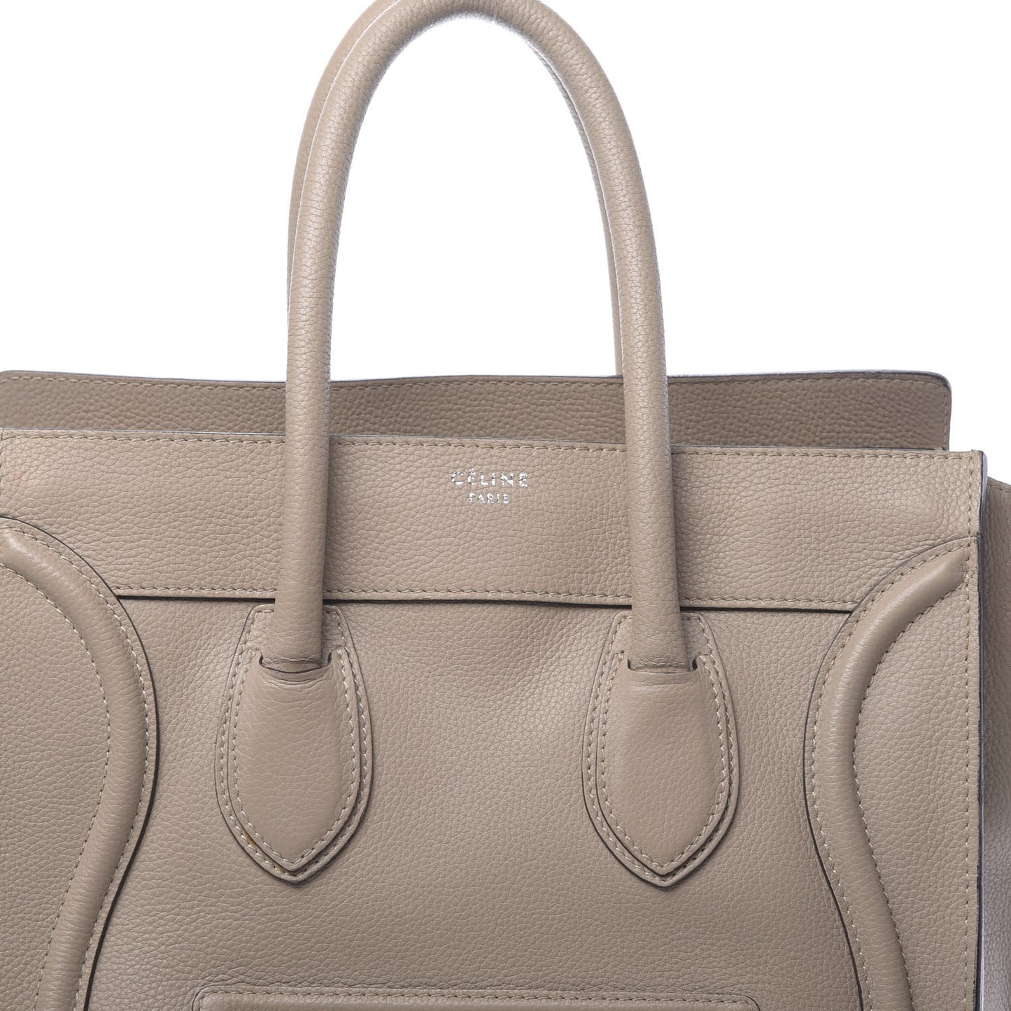 Drummed Calfskin Mini Luggage Dune