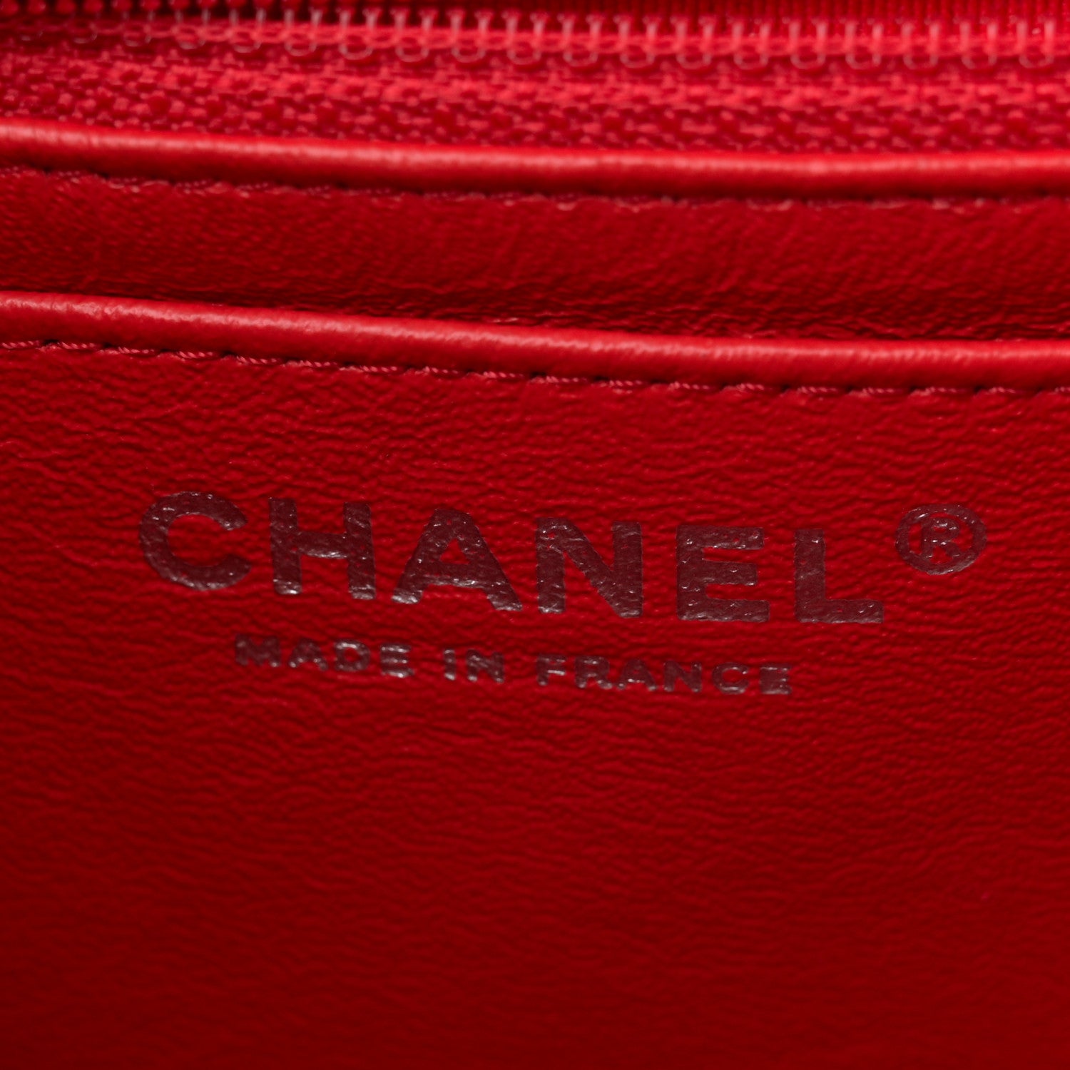 Chanel Lambskin Quilted Mini Square Flap Red 6 of 12