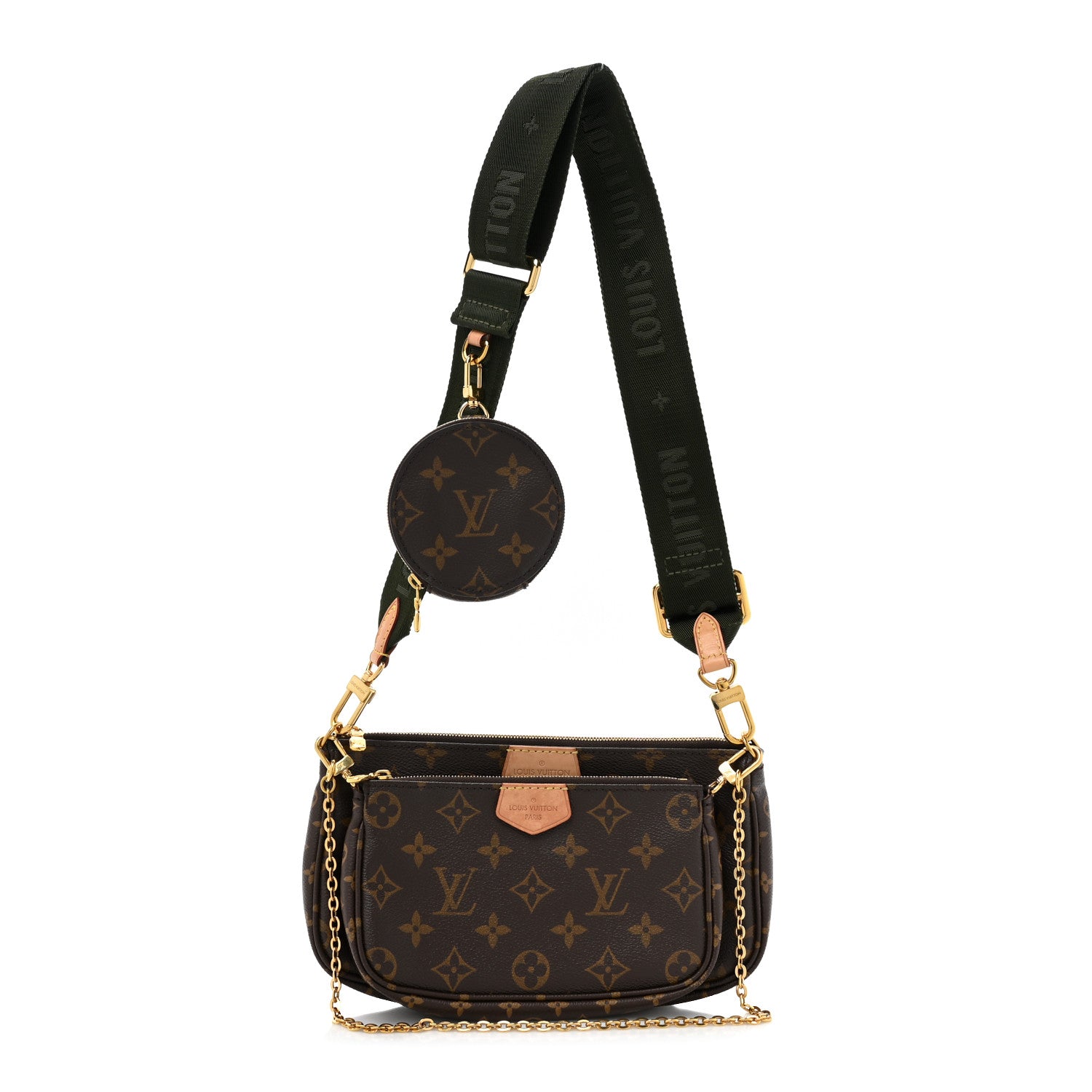 Louis Vuitton Monogram Multi Pochette Accessories Kaki 1 of 11
