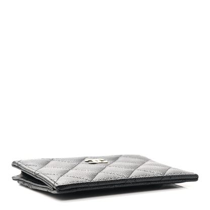 Chanel Caviar Quilted CC Zip Card Holder Black 4 of 8