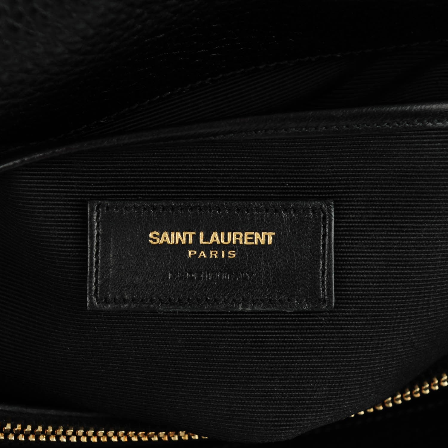 Saint Laurent Grained Calfskin Medium Moujik Top Handle Bag Black 6 of 7