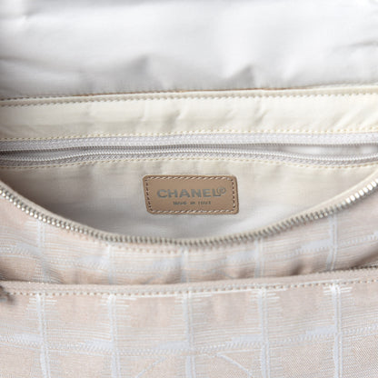 Chanel Nylon Travel Backpack Beige 6 of 9