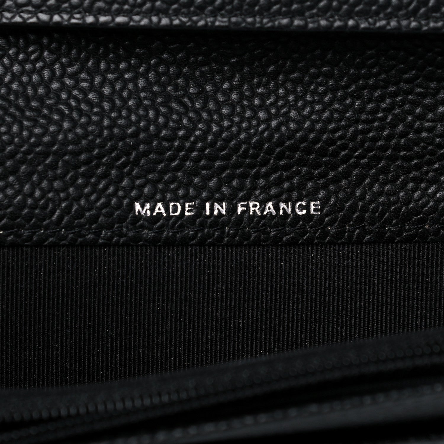 Chanel Caviar Quilted Yen Wallet Black 7 of 13