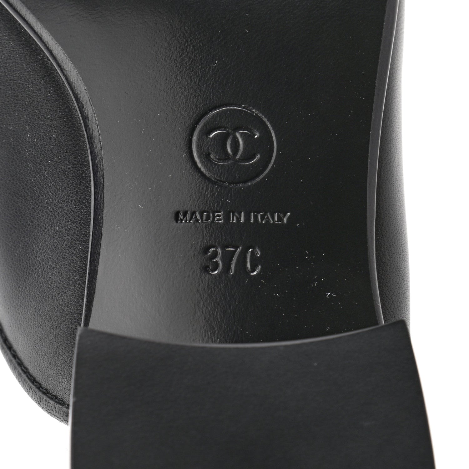 Chanel Lambskin Quilted Boy Mules 37 Black 6 of 8
