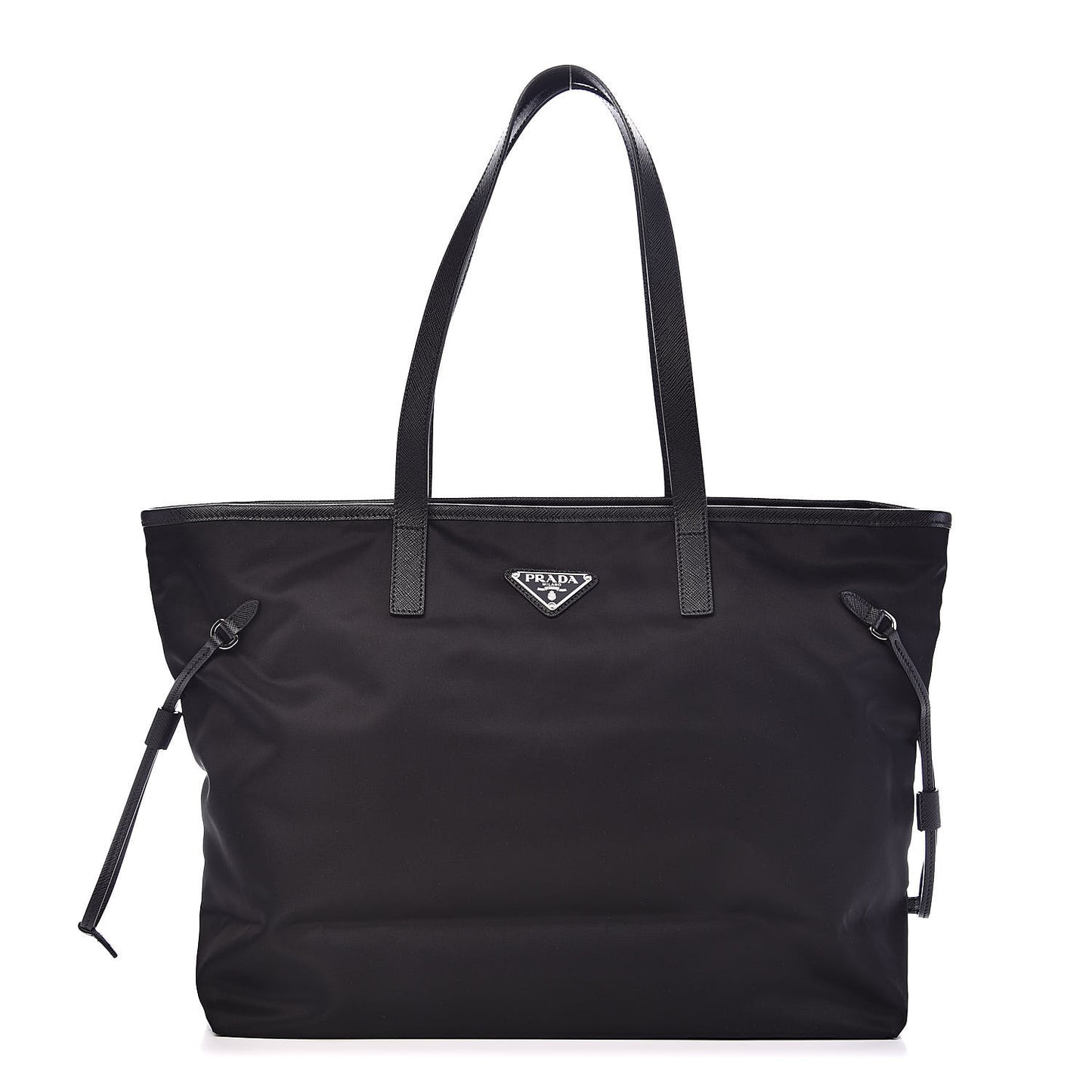 Tessuto Nylon Saffiano Tote Black