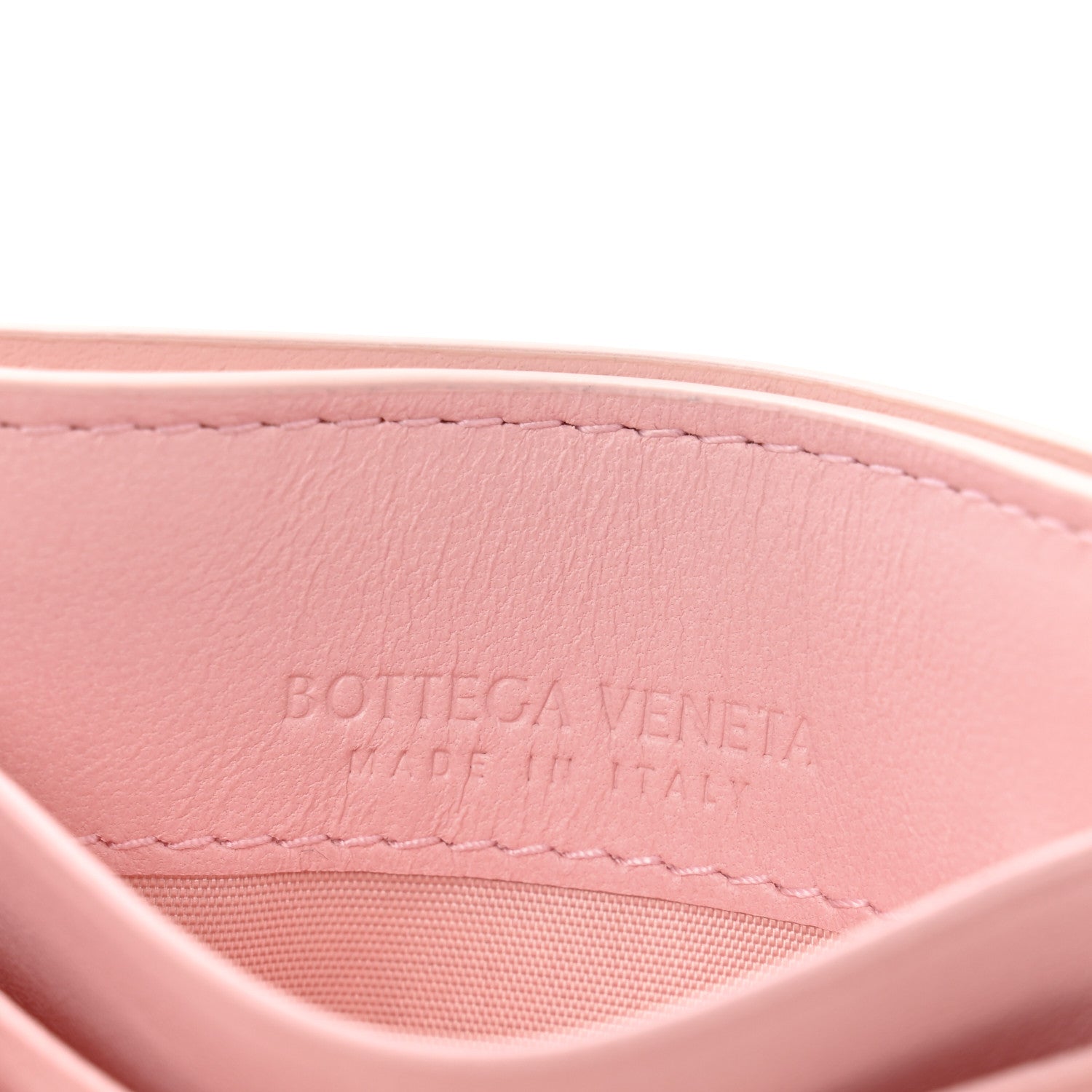 Bottega Veneta Nappa Intrecciato Card Holder Rose 6 of 9