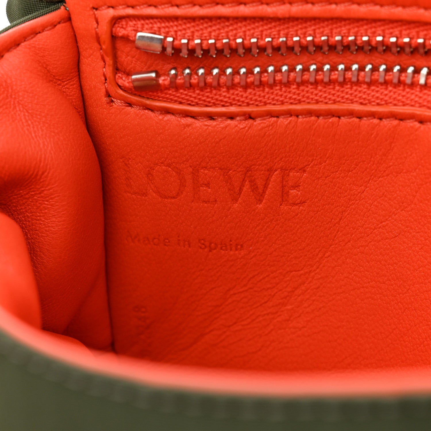 Loewe Nylon Mini Goya Puffer Bag Vintage Khaki 6 of 11