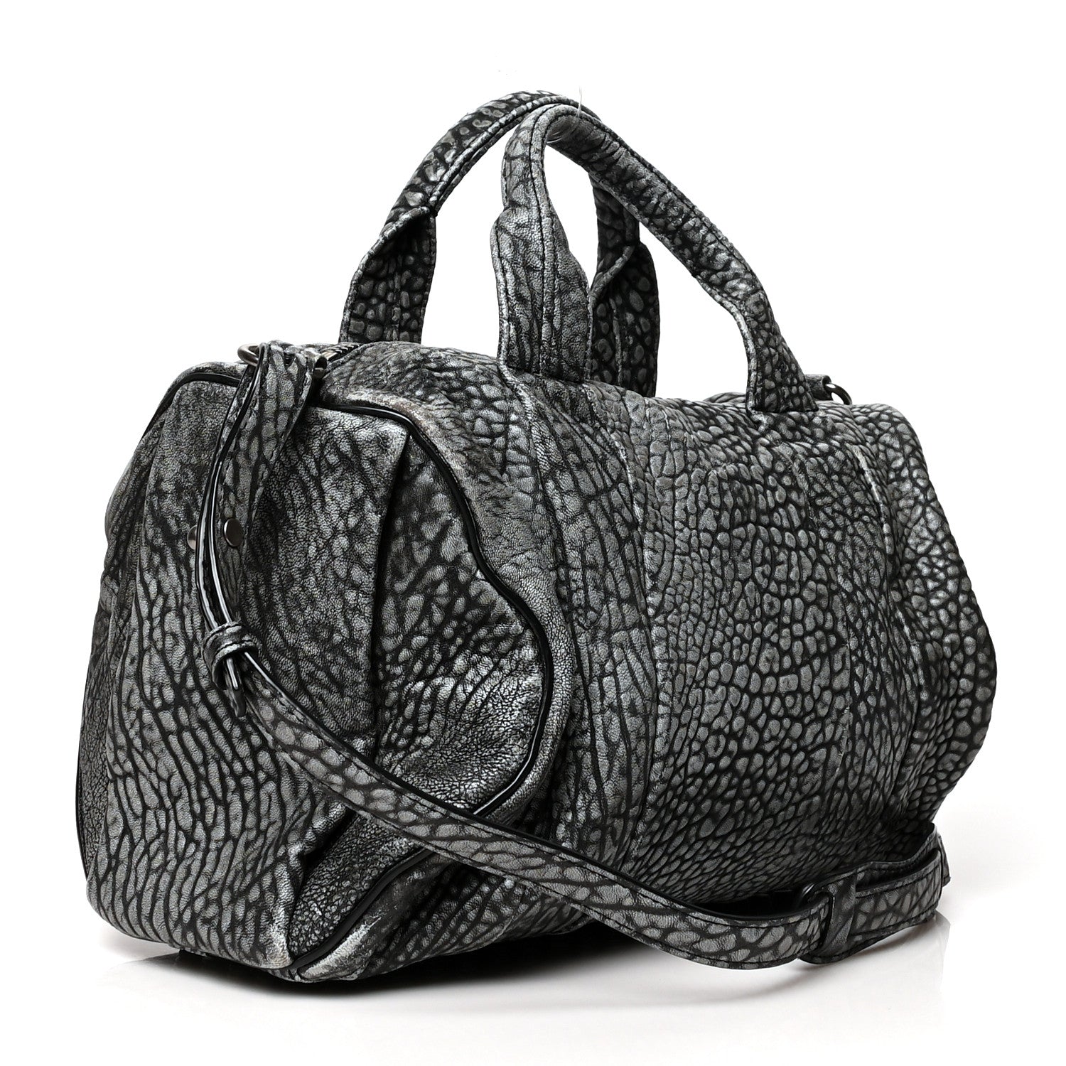 Alexander Wang Pebbled Lambskin Rocco Silver Hardware 2 of 8